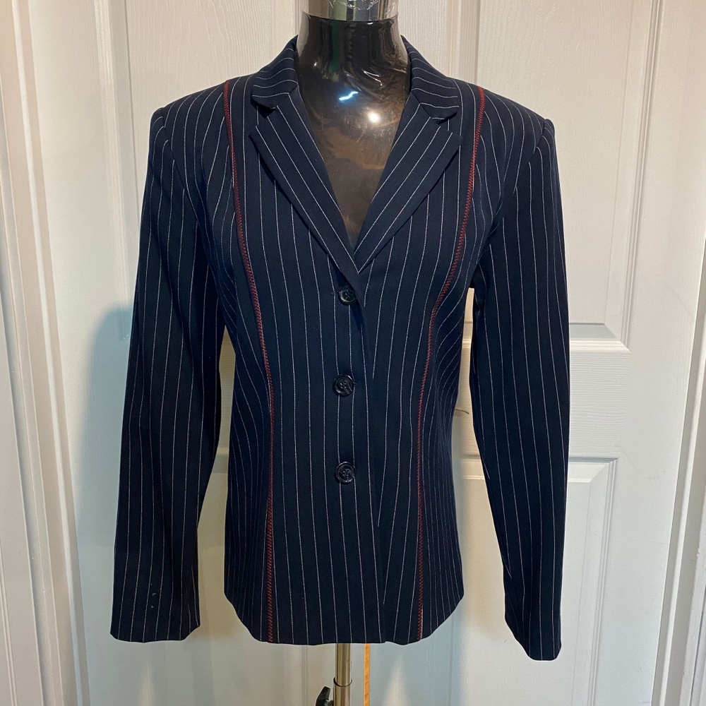 Harris Wallace New York Pinstripe Jacket Size 6